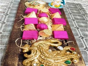 15 Piece decorative Diwali tray.